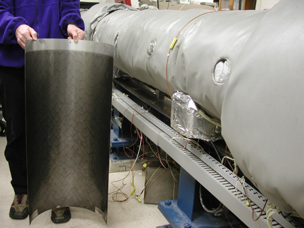 General presentation of the tube and a soot foil