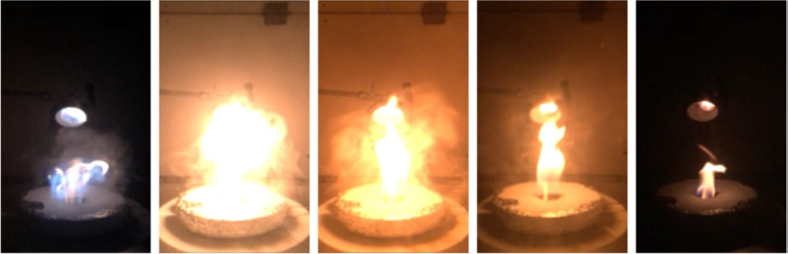 Visualization of ignition in ASTM E659 Test